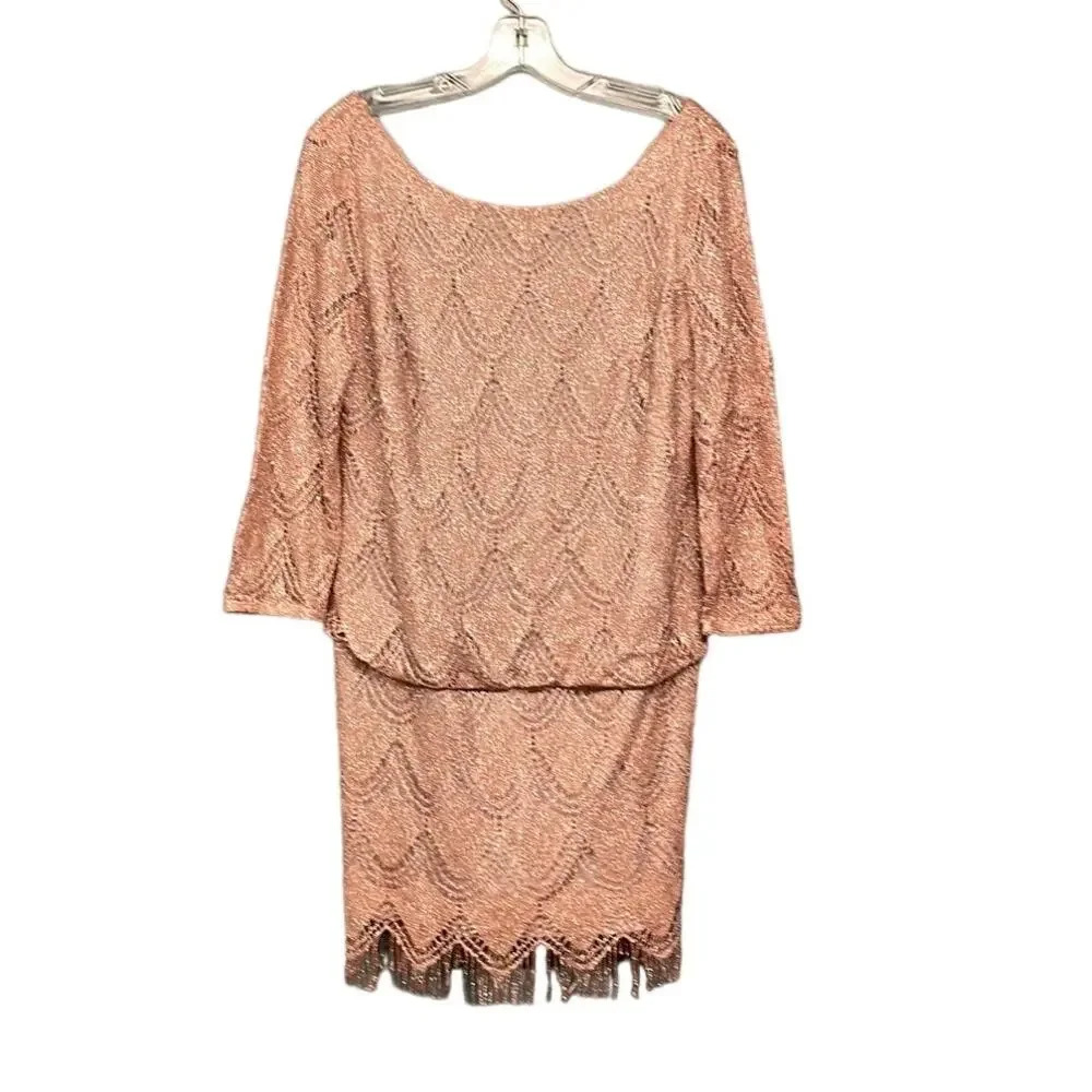 S.L. Fashions Pink Sparkly Fringe Taylor Swift Eras Tour Dress